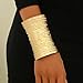 Bestleey Chunky Gold Cuff Bangle Bracelets for Women Vintage Boho Wide Bracelet Irregular Statement Bracelet Fashion Open Cuff Bracelets Thick Arm Golded Bangle for Women (Gold1)