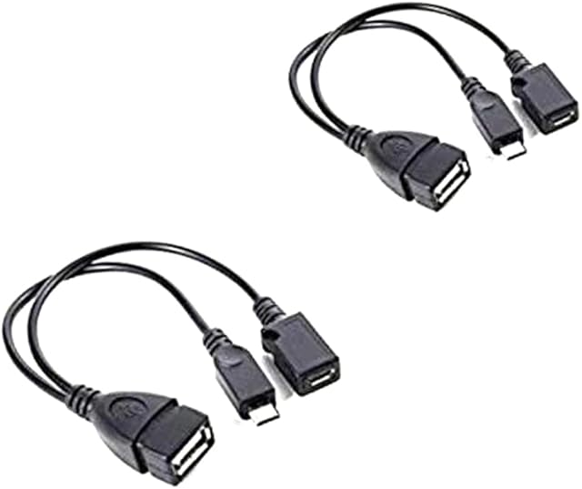 Adapter,TV2 Pack Adapter, TV Adapter Ethernet Adapter Fire TV Stick 4k Fire TV Stick USB Adapter USB Port Terminal Adapter Cable for Fire TV 3 or 2nd Generation Fire TV Stick - Black