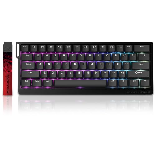 ZMX MADLIONS MAD 60 HE sbhgK[ RGBQ[~OL[{[h 60%CXCb`z[ ߉\ȍ쓮 USB-CLJX^JjJL[{[h PC/MacQ[}[p (ubN)