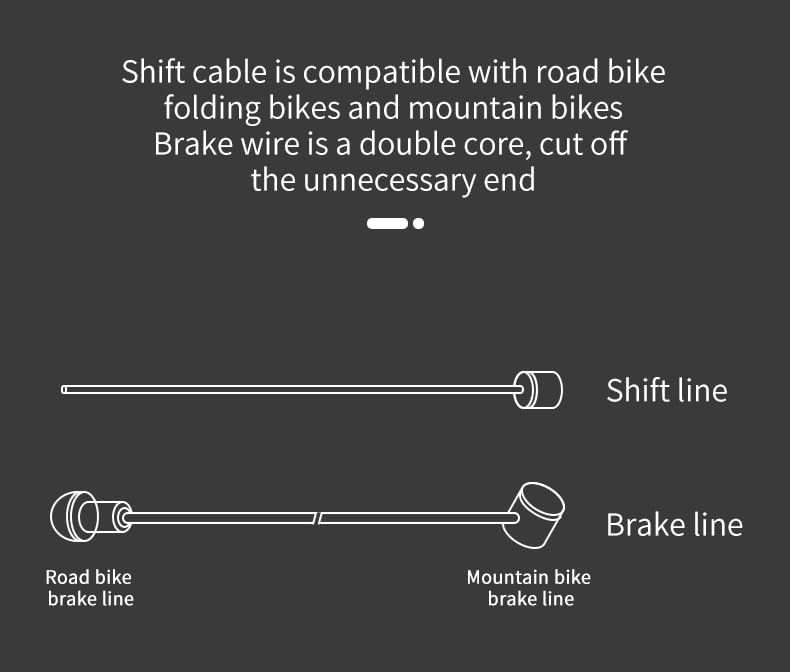 Miniatura 4 de Cable universal de freno de bicicleta y cable de cambio Kit de carcasa de cable de bicicleta Kit de cable de línea de transmisión de bicicleta con