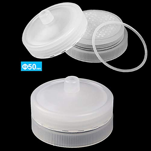 Image of Ks-Tek Plastic Clear Reusable Syringe Filter Used with Filter Membranes, Durable and Stable for Lab Filtration (50mm,1)