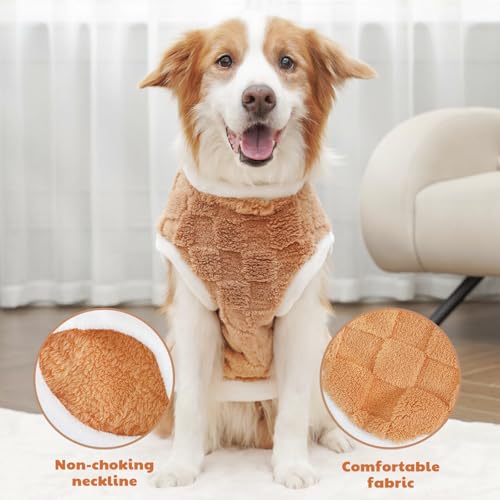 Fleece Hundepullover Hunde,Hundepulli für Katzen,Chihuahua Katzenbekleidung,Klamotten für Hunde Katzen,Hundemantel für Haustier,Warme Hundeweste Katzenpullover,Weich Wintermäntel mit D-Ring, M 2.5-4KG