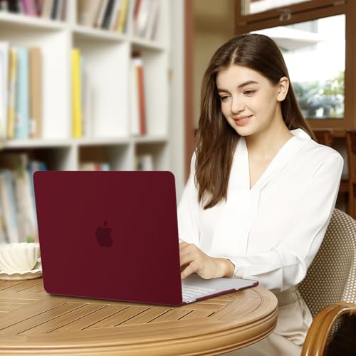Image of MOSISO Compatible with MacBook Neo Case 13 inch 2026 Release Model A3404 with A18 Pro Chip, 4 in 1 Kit Precision Fit Crack & Scratch Resistant Protective Hard Shell Case Cover, Burgundy