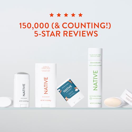 Native Deodorant Contains Naturally Derived Ingredients, 72 Hour Odor Control, Deodorant for Women and Men, Aluminum Free, Citrus & Herbal Musk 2.65oz - image 8