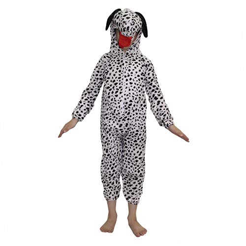 Image of Kaku Fancy Dresses Dog Pet Animal Costume for Kids - Black & White, 5-6 Years | Animal Fancy Dress for Boys & Girls