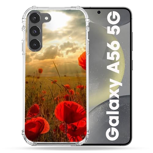 Coque Samsung Galaxy A56 5G Coquelicot Protection Intégrale Rigide