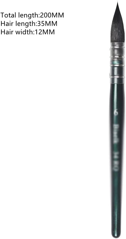 アート用品 ブラシ毛 木製ハンドル 水彩画家、D-写真の通り、D-写真の通り,D-As shown
