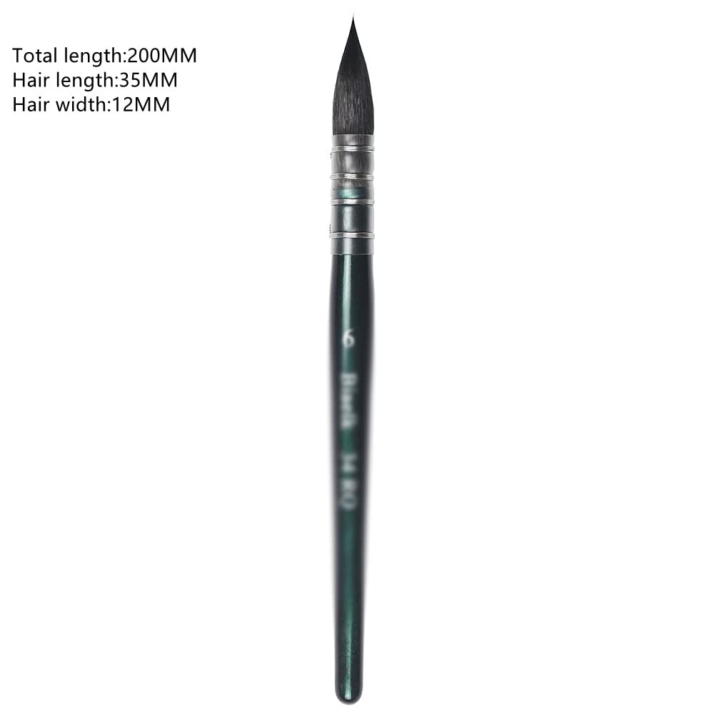 XBTGS Art Supplies - Cepillo de cerdas con mango de madera para acuarela, D-como se muestra, D como se muestra