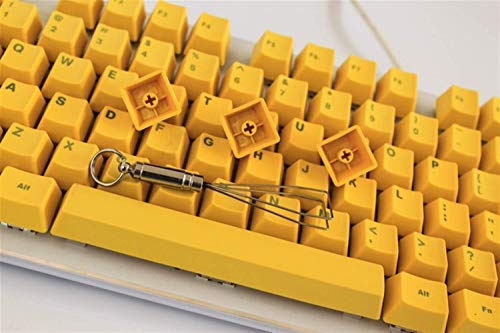 108/87 Keys Red&Green&Yellow Keycaps Thicken PBT Keycap for Wired USB Mechanical Gaming Keyboard (Axis Body : 87 Keys, Color : Yellow) (Color : Green, Size : 108 Keys)