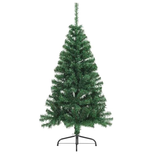 Árbol de Navidad de 150 cm GeenYuu con luces LED cálidas y follaje tupido de PVC 5