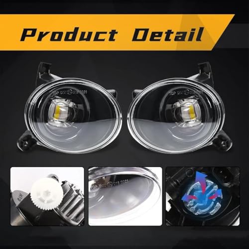 Feu avant antibrouillard LED pour VW CC 2009-2012 pare-chocs