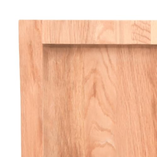 Plateau table chêne massif laqué marron clair 140x60 solution conversion table bois - 4