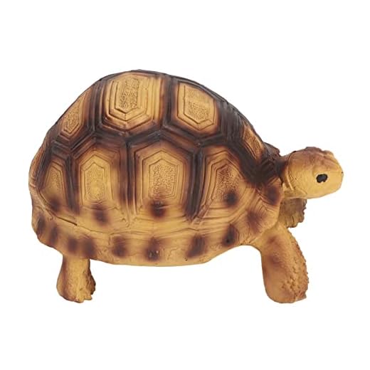Changor Figura de Tortuga, Hermosos Colores, Pintura Segura Simulada, Adorno de Tortuga de Resina, sin Rebabas, Decorativo, Inodoro para Pecera para Niños