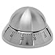 Küchentimer, Edelstahl, Metall, Mechanischer Countdown-Kochtimer mit Lautem Alarm und Rutschfester Basis für Küche, Kochen, Backen, Heim-Desktop-Dekor