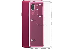 Tempered Glass Screen Protector and TPU Case for LG G7 Sprint [High Definition]