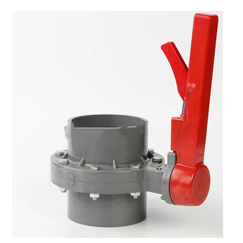 Vanne Papillon Pvc, Vanne À Disque À Emboîtement Dn 110 Mm, Vanne Papillon D'Irrigation Mm, Monobloc En Plastique/Plastic Handle
