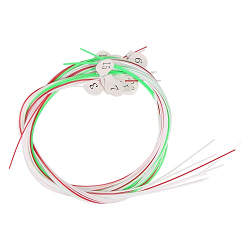 Lovermusic Multicolor 16 Strings Set Lyre Harp Strings for Piano Accessories (Nylon 16 Strings)