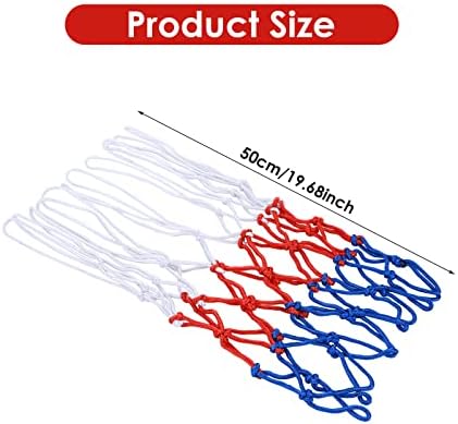 Yolev 2 Heavy Duty Basketball Net Nylon Basketball Net for School Playgrounds for Outdoor Indoor Sports