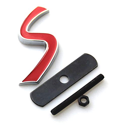 Insignia de repuesto S cromada para parrilla de Mini Cooper R50 F55