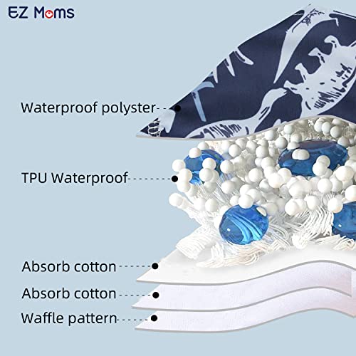 Ez Moms 10 Packs Reusable Potty Training Underwear For Boys Double Absorption Toddler Training Pants Training Pants 2T-3T High Waist Training Underwear Boy 2T Toddler Boy Training Underwear thumb #2