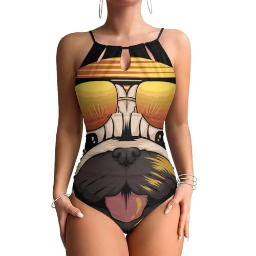Maillots de bain une pièce femme Lunettes Carlin swimsuit monokini beachwear sculptant
