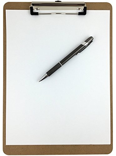 Trade Quest Clipboard (Pack Of 6) Letter Size Low Profile Clip Hardboard #TOP2