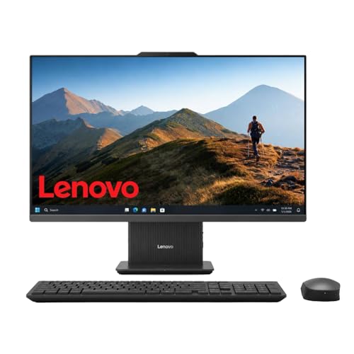 Lenovo IdeaCentre All-in-One Business Desktop, 27" FHD, Intel Core i7(12 Core, 20 Threads), 16GB DDR5 RAM, 512GB PCIe SSD, External Monitor Support, Ethernet, Wireless KB & Mouse, Windows 11 Pro