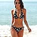 Airplane Air Plane Women's Bikini Sets Two Piece Sexy Swimsuit Triangle Bathing Suit Tie String Swimwear XS