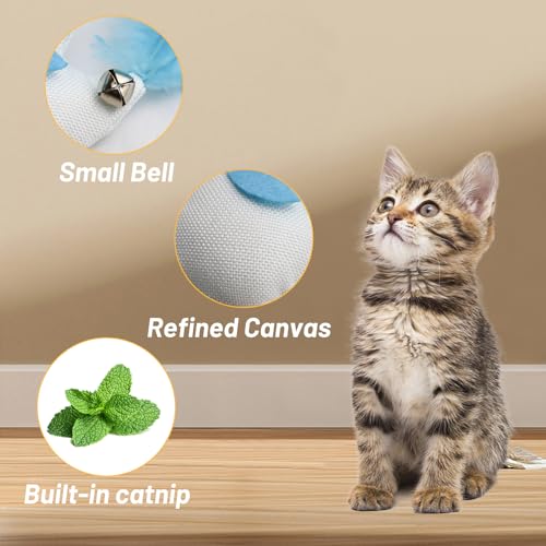 Juguetes interactivos para gatos con campana que activan el ejercicio 4
