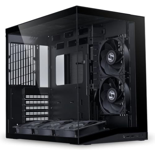 Image of Lian Li O11 Dynamic Mini V2 Flow Mid-Tower Computer Case /Gaming Cabinet - Black | Support ATX /Micro-ATX /Mini-ITX | Included 5 PWM Fans (G99.O11DMIV2FX.in)