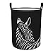 Czarno-biała zebra nowoczesny styl składany materiał duży kosz na pranie, hamper, składana torba na ubrania, składany zestaw brudnych ubrań do sypialni domu lub akademika i podróży