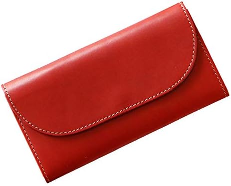 Amazon 最高峰栃木レザーで経年変化を楽しもう 長財布 三つ折り財布 メンズ レディース 本革 牛革 レッド Leather Craft You レザー クラフト ユウ 財布