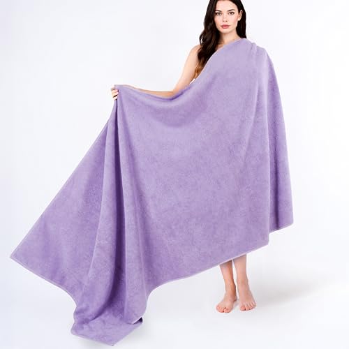 Cotton Paradise 100% Cotton Bath Sheet 40x80 Oversized Lilac