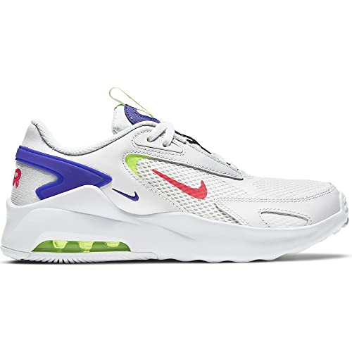 Nike Big Kid's Air Max Bolt White/Bright Crimson-Volt (CW1626 103) - 42