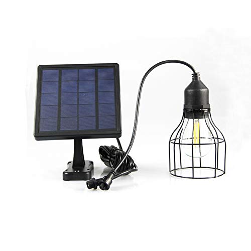 QEQ Lustre solaire rétro fer forgé solaire Lampe Suspension Solaire led solaire extérieur,LED Street Light, imperméable à l'eau, pour jardin intérieur Shed lecture Eclairage Tente Camping Lanternes Cover