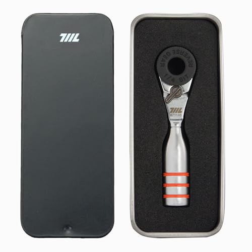 711L Mini Ratchet Wrench Duo - One of the World's Smallest 1/4" Ratchet Wrench for Tight Spaces - for Flat (32mm) and Standard (25mm) Double-Ended Bit