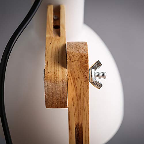 Aplique de pared regulable de madera para evitar fatiga visual 5