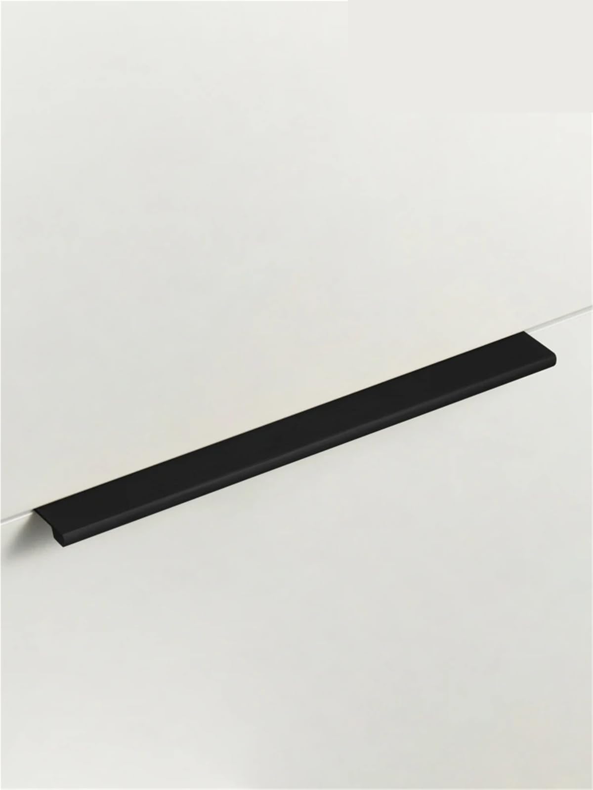 Poignée de porte d'armoire en laiton massif Nurlin CH100-BLK, quincaillerie meuble noir