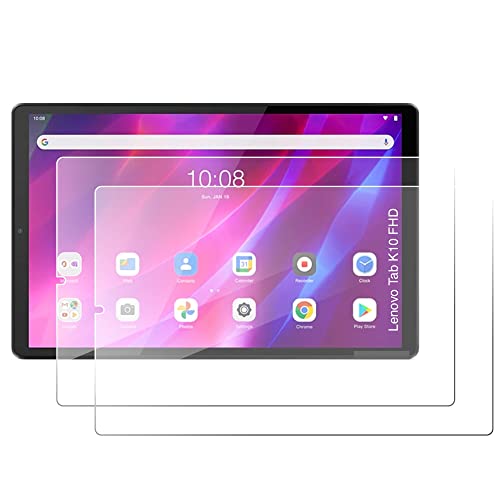 Image of LF [2 Pack Screen Guard Compatible With Lenovo Tab K10 FHD -(TB-X6C6F, TB-X6C6X)(NOT A TEMPERED GLASS-Unbreakable) [Bubble Free], [Anti-Scratch] - Clear