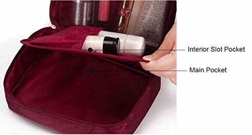 Image of Styleys Nylon & Polyester Toiletry Bag (Maroon S1028)