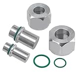 Rear A/C Block Off Kit Compatible with 2004-2011 Dodge Grand Caravan, Chrysler Town & Country Cooling Tube Line Terminator with HNBR O Rings for R-134a, R-1234yf Air Conditioning