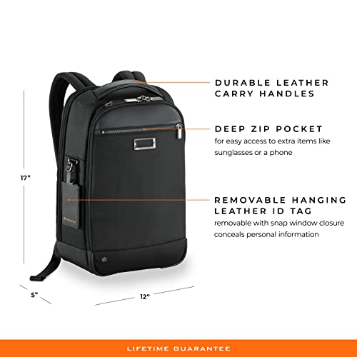 Image of Briggs & Riley @ work - Medium Slim Backpack, Black