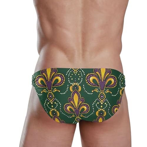 Brazil Mardi Gras Carnival Party Swim Briefs for Men Swimsuit Bikini Swimwear S B04036223