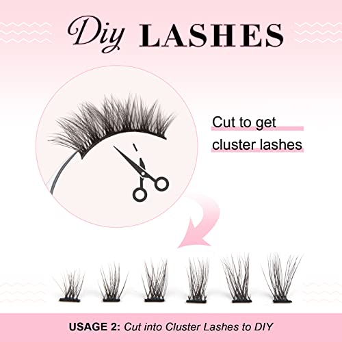 Glowing Win Half Lashes Wispy Cat Eye Lashes False Eyelashes Natural Look 10 works Corner Lashes Handmade Soft 3/4 lashes Fake Lashes Strip Lashes Reusable Fluffy Faux Mink Lashes - Image 4