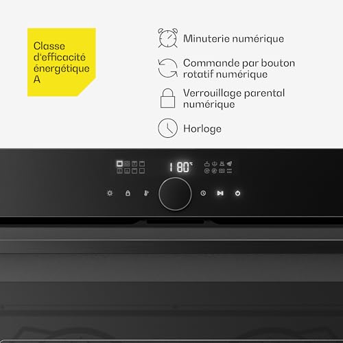 Klarstein Velaire Four Encastrable 90 cm 16 Modes Chaleur Tournante Nettoyage Facile Minuterie Classe A Four Électrique - vue 5