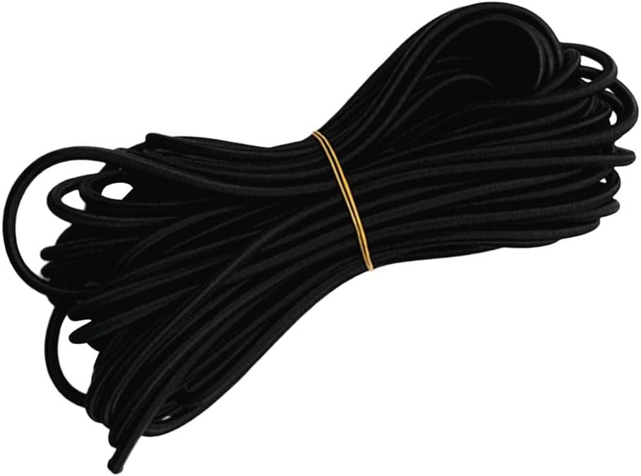 CALANDIS Multifunctional Strong Rubber Elastic Bungee Shock Cord Rope 5mmx2m Black | Ropes, Cords & Slings | Climbing & Caving | Sporting Goods | Outdoor Sports