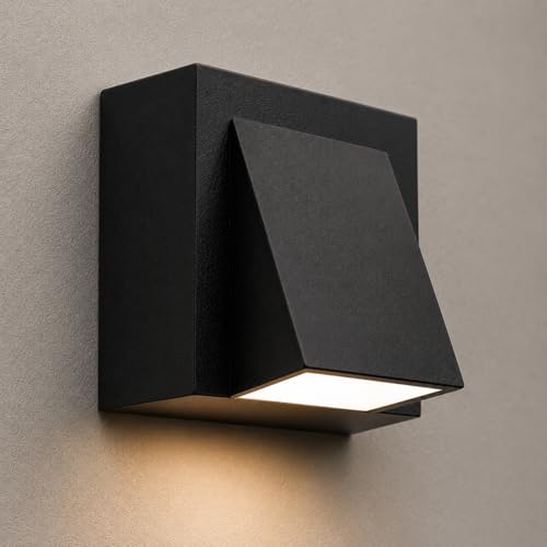Half K LED Outdoor Wall Light IP65 Waterproof Warm White Down Lam...