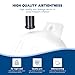 XGeek Boat Fenders 4 Pack,Boat Bumpers for Docking with 4 Ropes, Boat Bumper for Pontoon,White 6.5in
