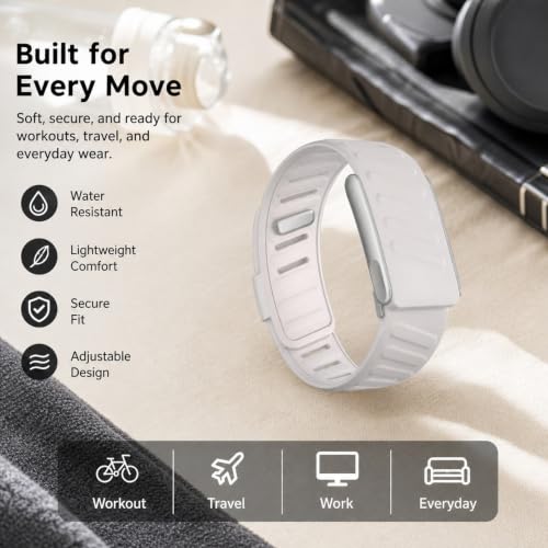 Image of Compatible with Whoop 5.0 Band Straps, Dark Gray Silicone Replacement Band for Fitness Training, Water Activities, Adjustable Breathable Sport Strap for Men and Women