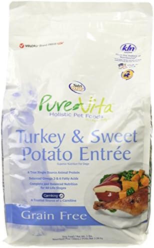 Nutri-Source Pure Vita Grain-Free Turkey And Sweet Potato Dry Dog Food, 5 Pound Bag
